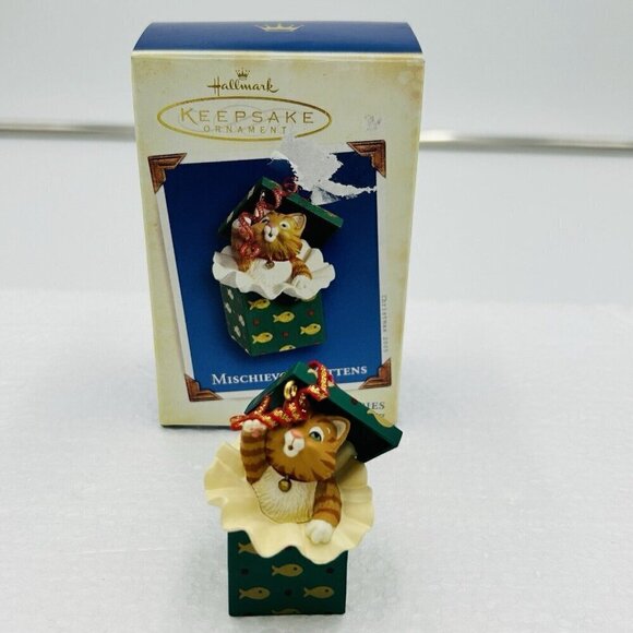 Hallmark Keepsake Christmas Ornaments Set of 3 "Mischievous Kittens" #7, 11, 12 - Picture 7 of 16